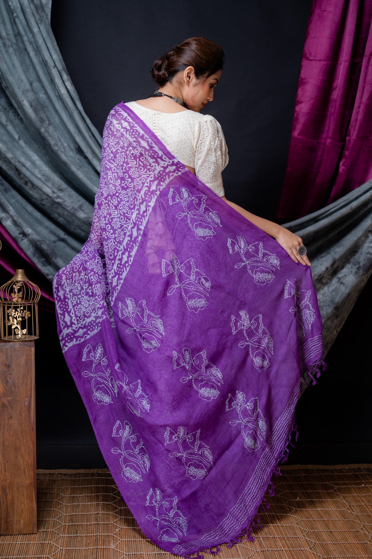 Linen Saree